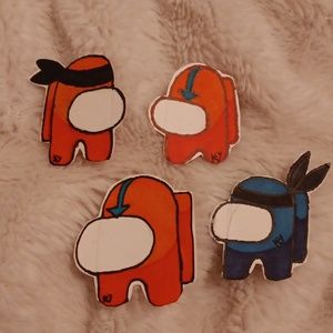 Ninja and Ang AmongUs bookmarks